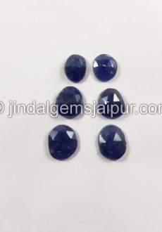 Blue Sapphire Rose Cut Slices